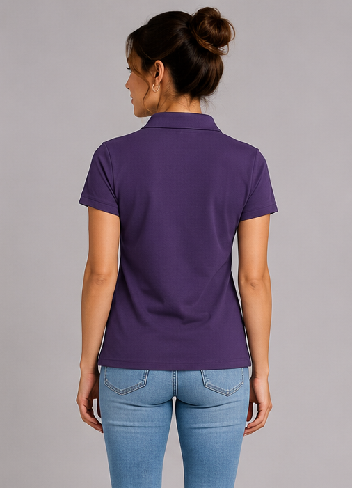 VIOLETINIAI POLO MOTERIŠKI MARŠKINĖLIAI